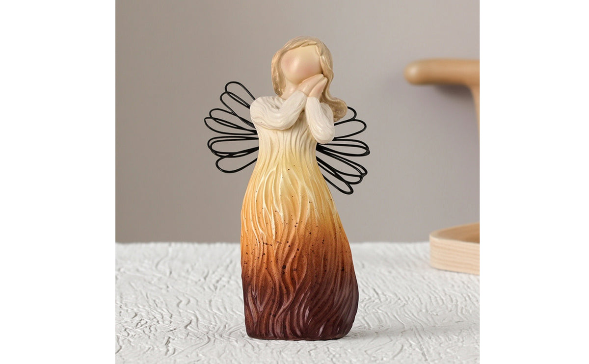 Faceless Sculpture Hand-Painted Human Figurine Gradient Abstract Figurine for Collectors, Shelf, Mantel, Desk