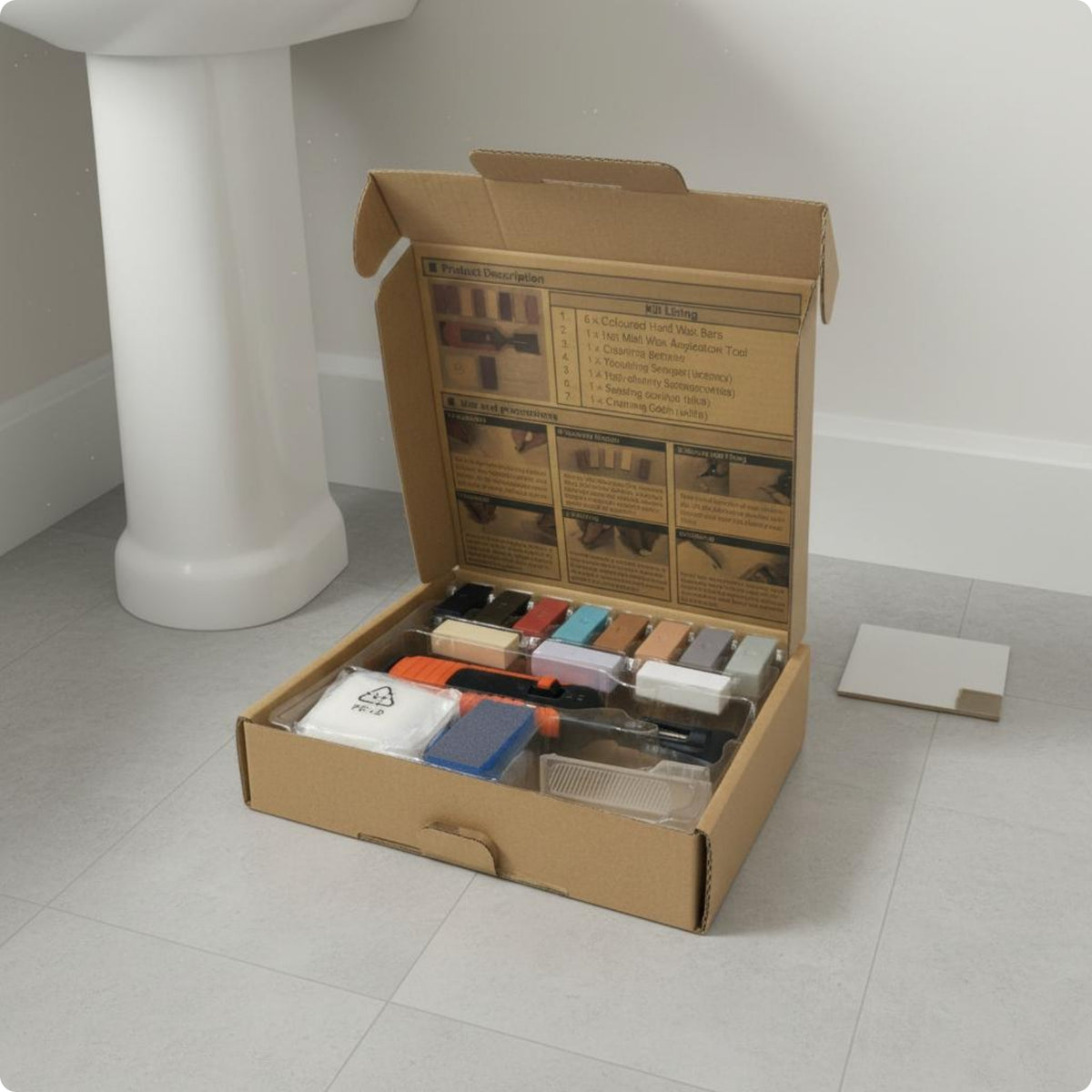 Tile Repair Kit Easy to Use Ceramic Tile Chip Repair Kit Long-Lasting