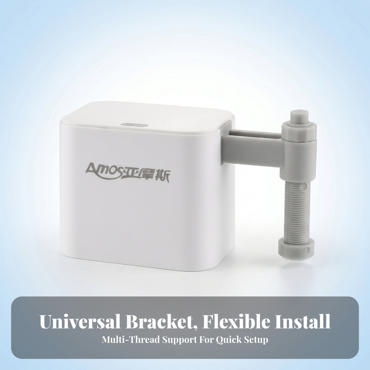 Adjustable Compact Square Flush Actuator White Rechargeable Toilet Flush Actuator