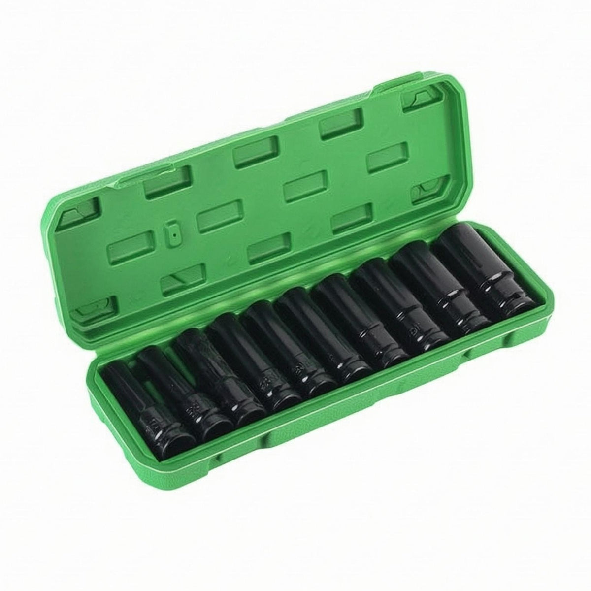 10 Pieces Wrench Socket Kit High-Carbon Steel Hex Socket Wrench Set Molded Slots