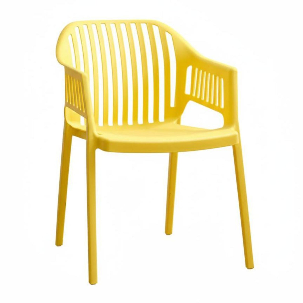 Long-lasting Stackable Slattedrear Chair Easy to Clean outsidedoor Furniture Weather-Resistant Dining Seat Modern Design for Restaurant Owners, Homeowners, Families, Porch, Balcony, waterside, Kitchen