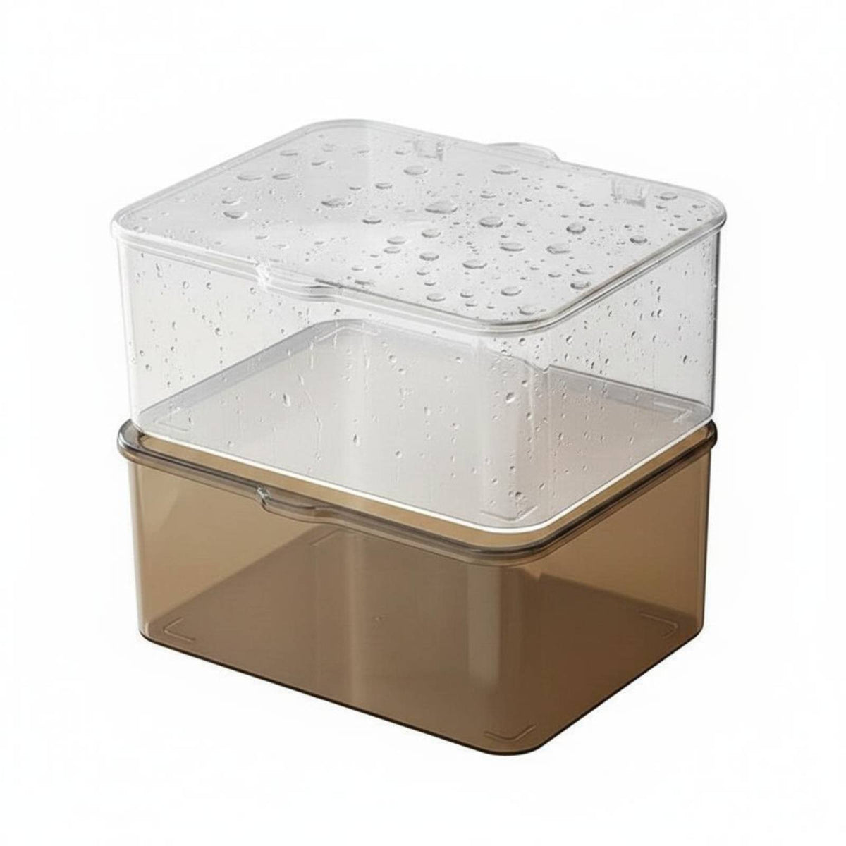 Clear Tea Storage Container with Lid Large Capacity Display Case for Living Room