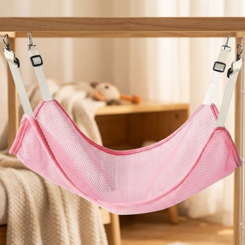 Hanging Cat Bed and Breathable Cat Hammock, Reversible Double Sided Swing for Indoor Cats, Pet Cage Accessory with Secure Mounting Cage Hooks