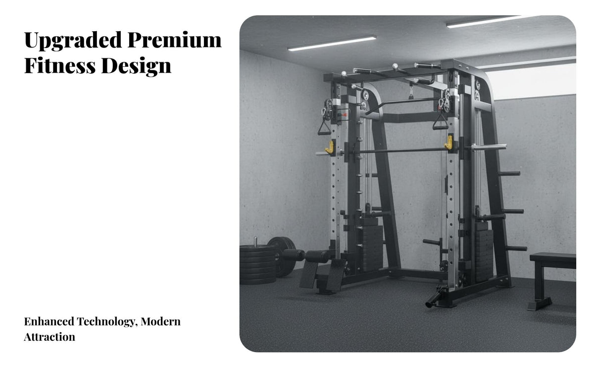 Complete Guided Machine Commercial-Grade All in Unified Guided Machine Heavy Duty Multifunctional Strength Training Station for Bodybuilders
