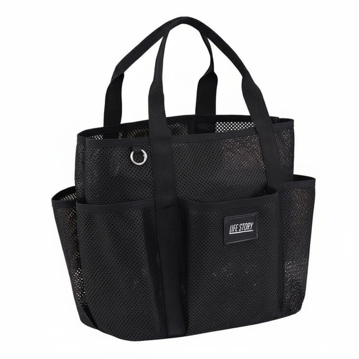 Mesh Beach Tote Bag Lightweight Large Capacity Swim Tote Tear Resistant Large Pouch for Swimming, Travel, Pool