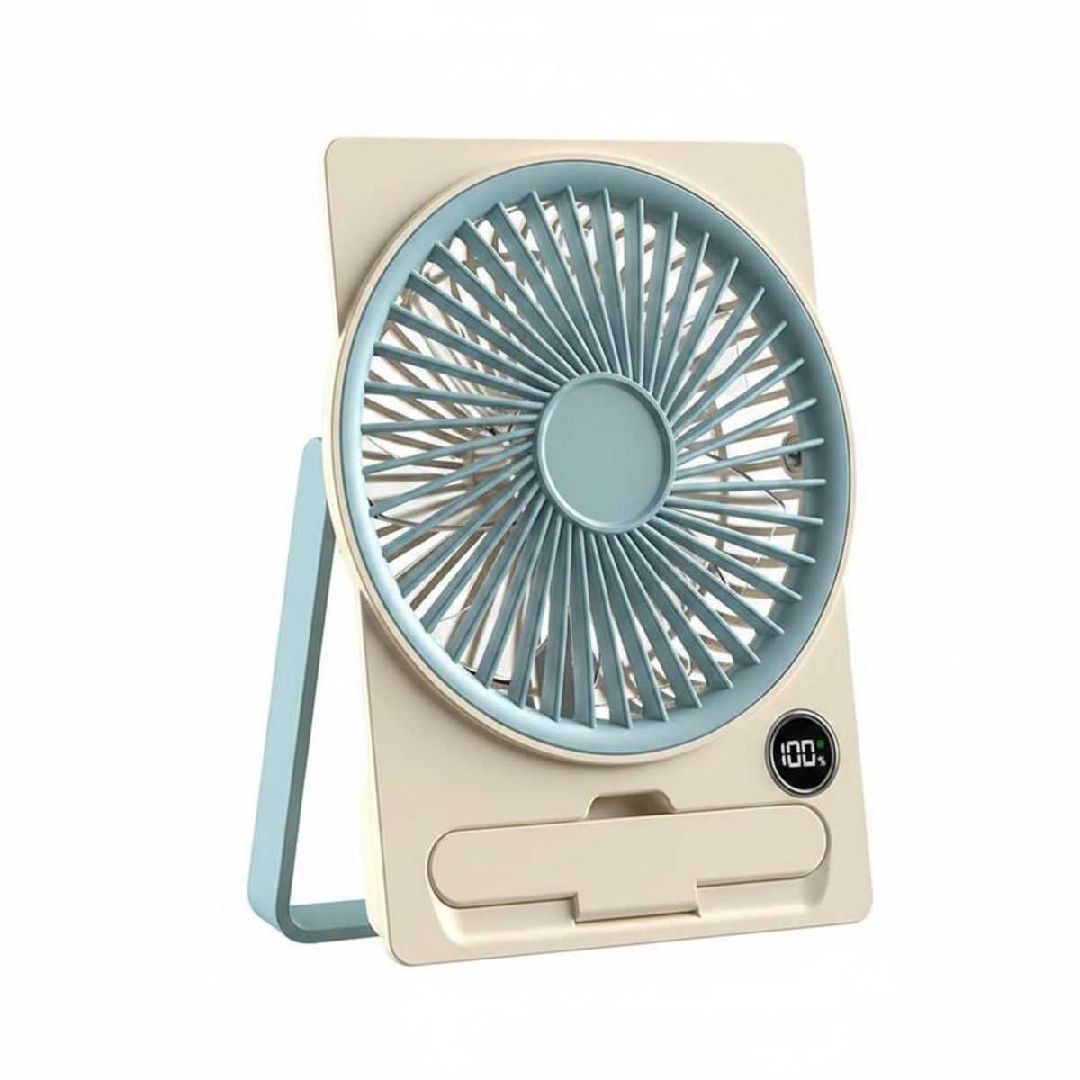 Ultra Thin USB Desk Fan Quiet Operation Mini Desktop Fan 180° Adjustable Detachable Grille for Bedroom