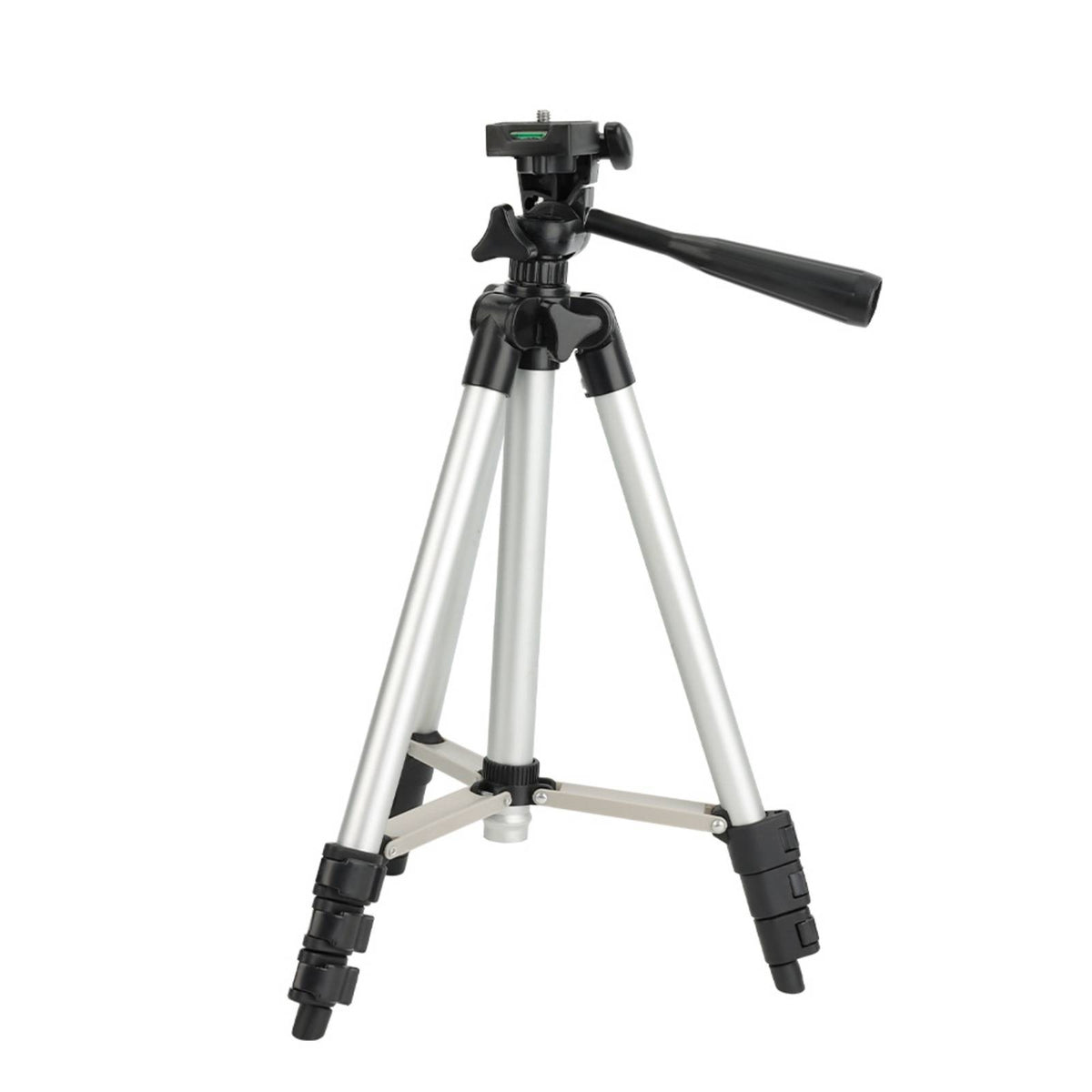 Stable Aluminum Alloy Tripod Extendable Telescopic Tripod Adjustable Photo Stand Sturdy for Surveyors, Builders, DIYers, Laser Leveling, Construction Sites, Home Renovation