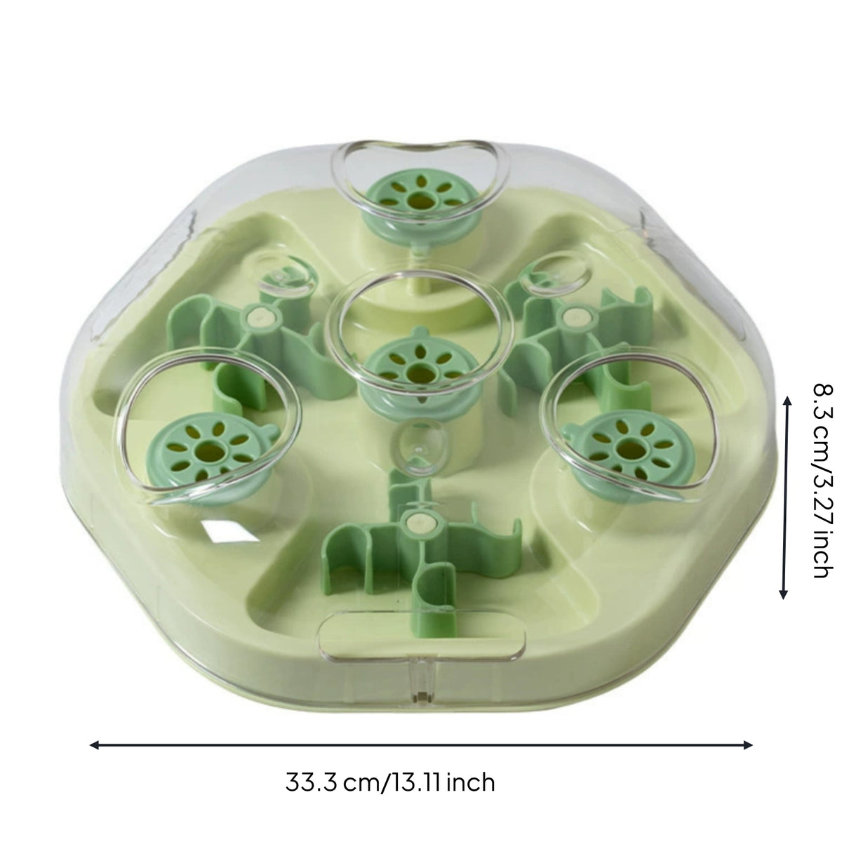 Puzzle Feeder with Enrichment Slow Feeder Puzzle Easy to Clean Toy for Dogs, Mealtime, Crate, Kennel