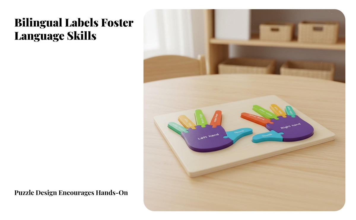 Finger Counting Board Early Development Finger and Toe Learning Puzzle Develops Fine Motor Skills Color and Number Puzzle for Classroom, Homeschooling