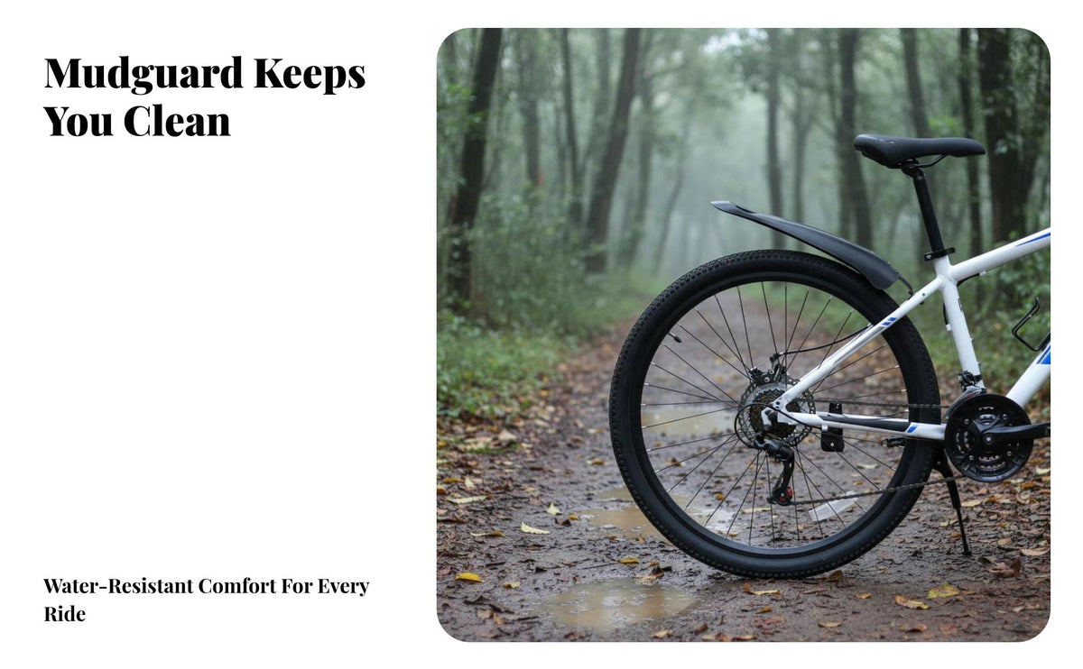 2 Pieces Front and Rear Mudguard Set Easy Installation Front and Rear Mudguard Set Cycle Accessory High Strength Cycling Gear