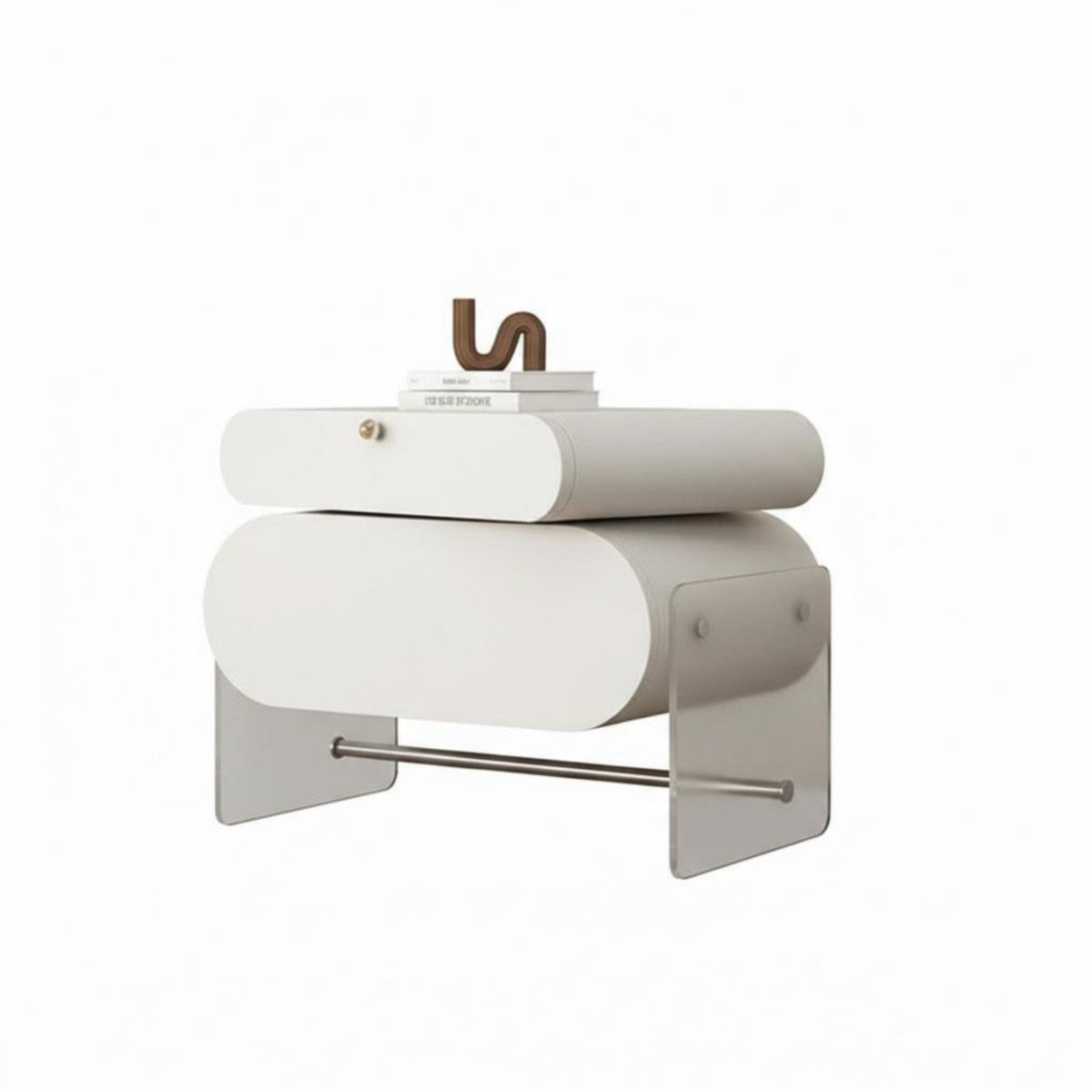 Contemporary Minimalist design & aesthetic vertical surface-attachedMounted Nightstand Space-Saving vertical surface-attachedsuspended Bedside Shelf Minimalist artistic Household Furniture for home residents, Small areas, Study Room