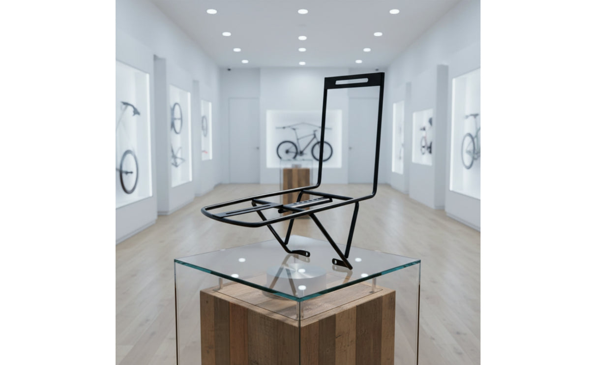 Heavy Duty Cycle Front Cargo Rack Sturdy Front Cycle Cargo Rack Long-Lasting Stable for Cyclists, Commuters, Commuting, Errands