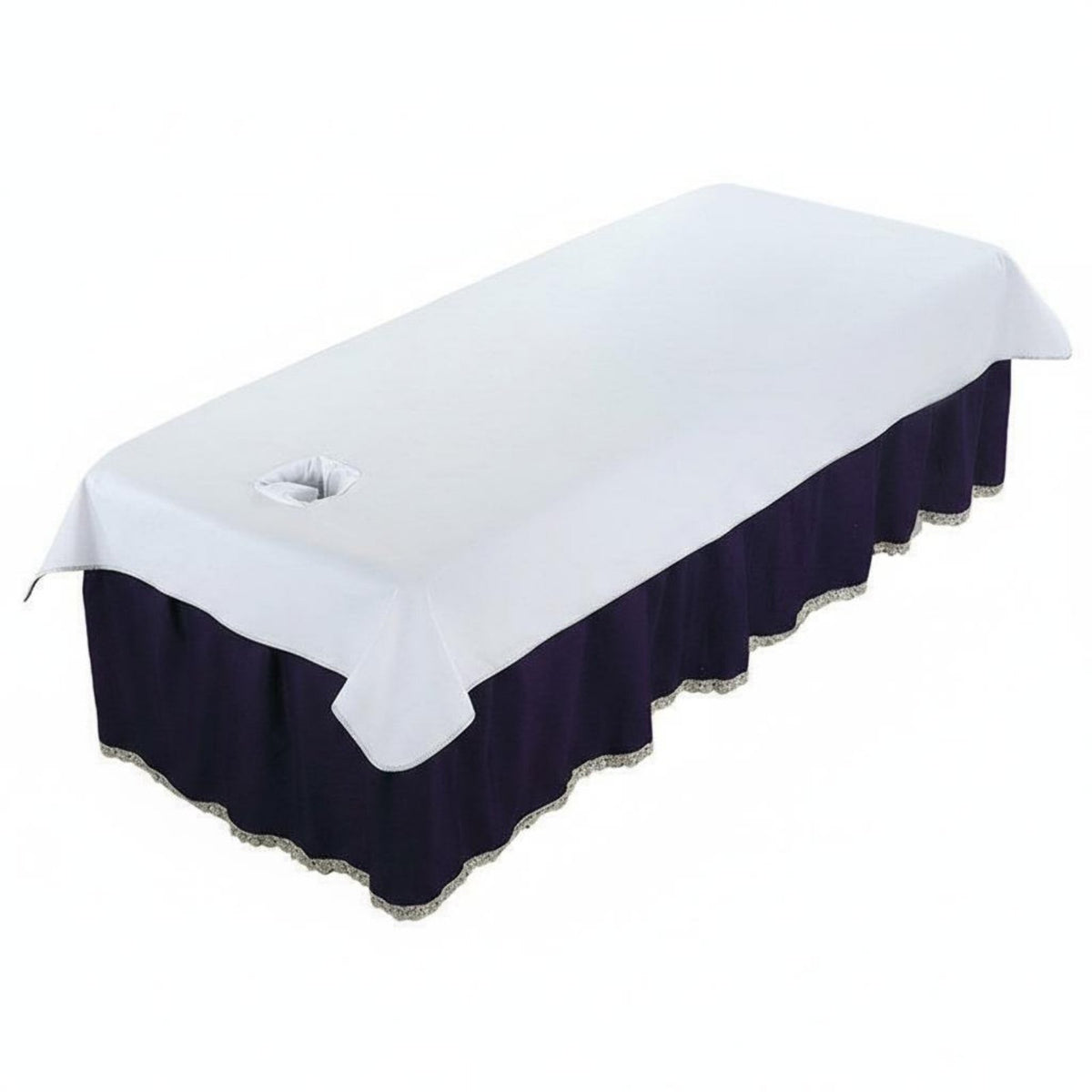 Oilproof Waterproof Beauty Bed Sheet Soft and Comfortable Massage Sheet with Face Hole Machine Washable for Masseuses, Estheticians, Spas