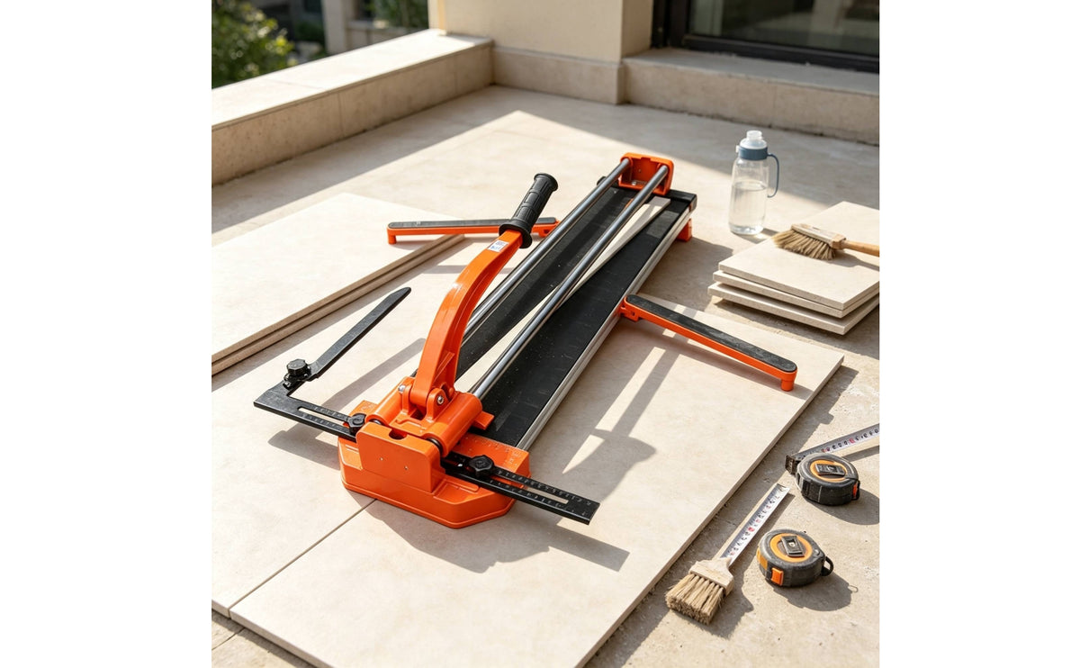 Manual Tile Cutter Hand Push Ceramic Tile Cutter Two Rail Tool for Tilers, Home Improvers, Home Renovation, Restroom Remodeling, Worksite