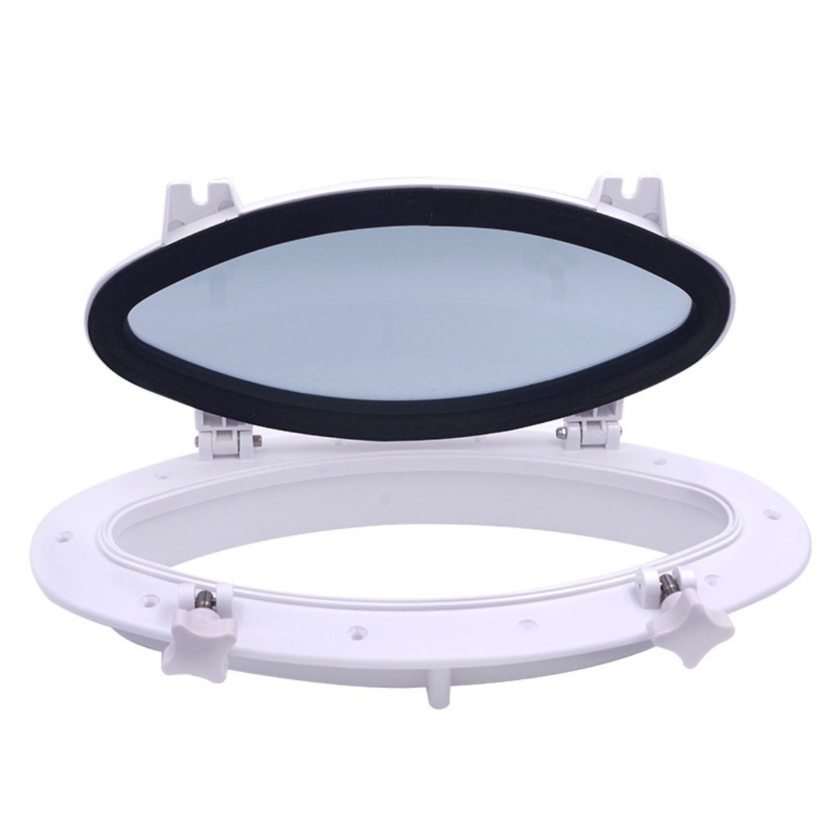 Waterproof Rectangular Porthole Window Corrosion-Non-Corrosive Watertight Marine Window Easy Installation Rectangular Porthole Opens 180 Degrees