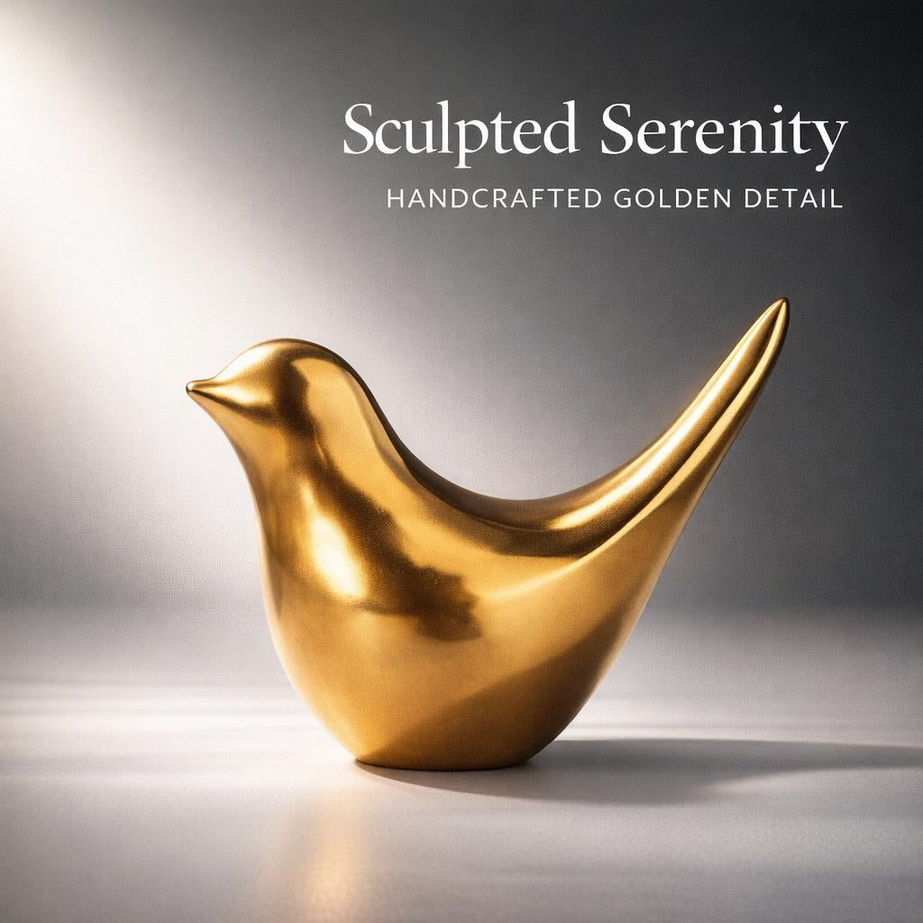 Ceramic Bird Figurines for Living Room, Nordic Bird Ornaments for Home Office, Small Bird Ornaments for Desk, Handmade Figurines for Living Room