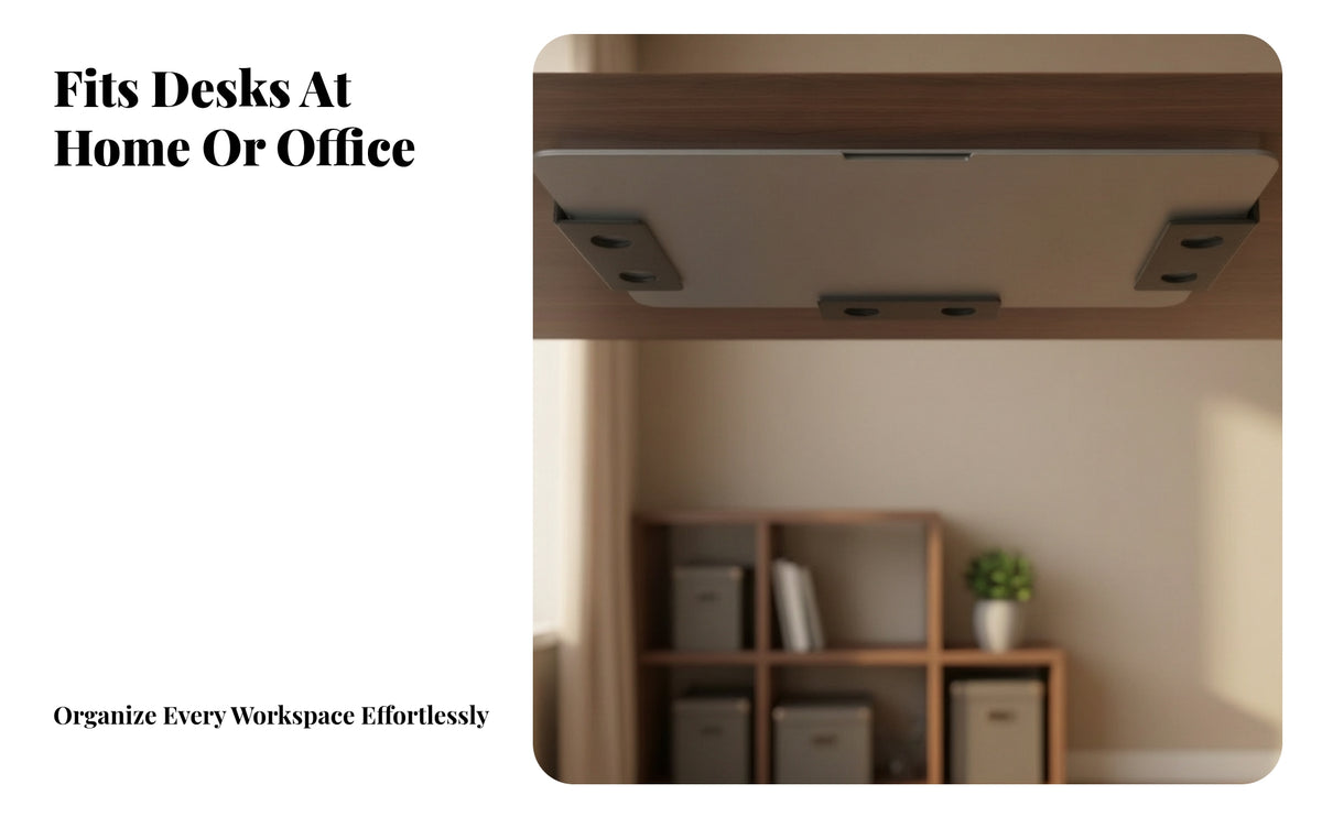 Beneath-Desk Laptop Storage Bracket