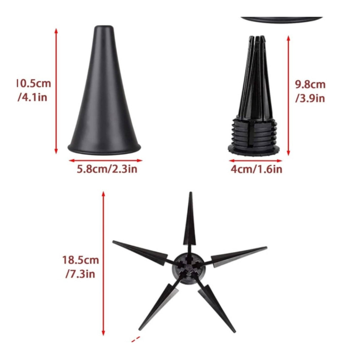 Compact Folding Clarinet Stand Stable Portable Clarinet Stand Star-Shaped Base