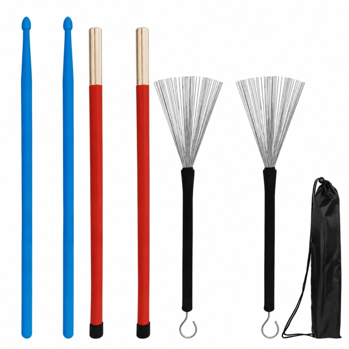 Drum Accessory Bundle Mixed Material Performance Gear Nylon Sticks