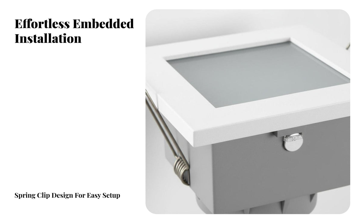 Zinc Alloy Construction LED Lamp Bracket Waterproof Ceiling Lamp Mounting Frame Adjustable Angle for Bathroom, Hotel, Retail Shop