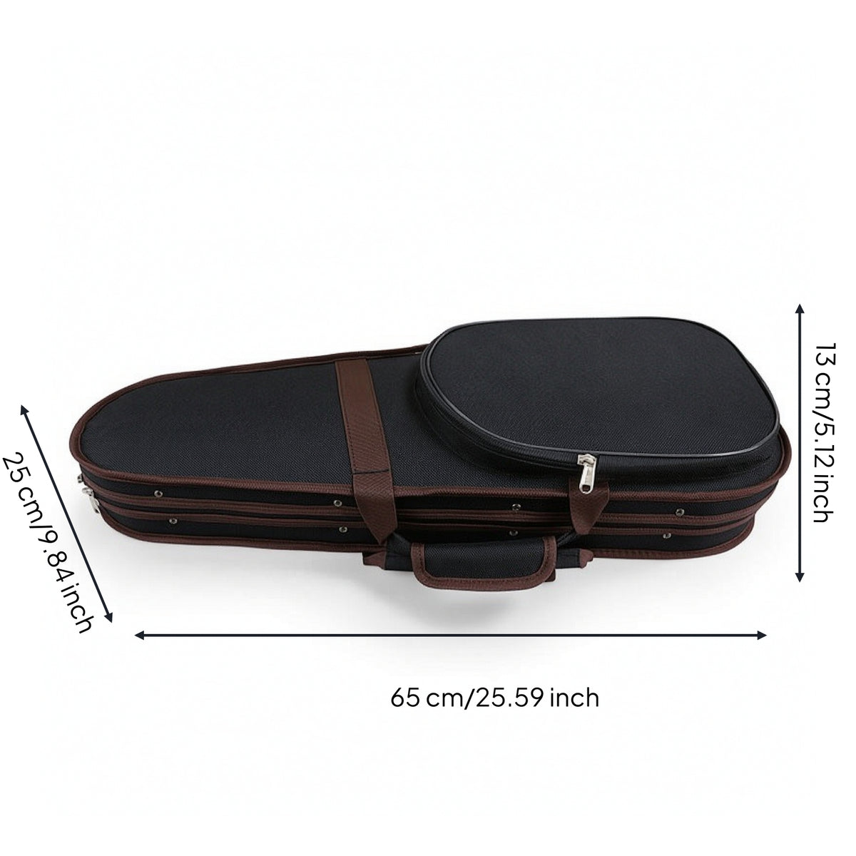 4/4 Violin Case Easy to Carry Violin Case with Backpack Straps Compact Luggage for Students, Commuters