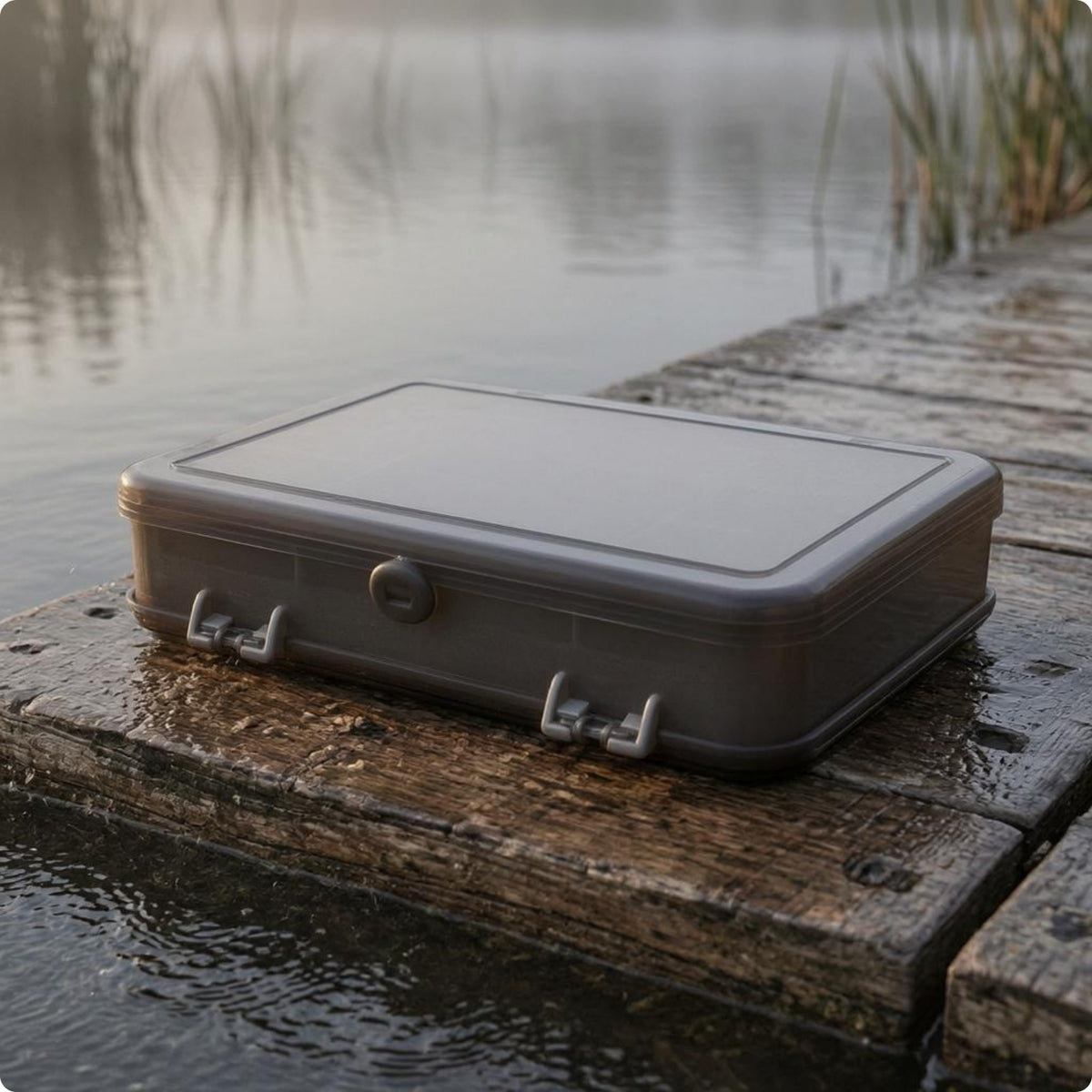 Translucent Lid Double-Sided Tackle Box Multiple Compartments Double Sided Tackle Box ABS+PP Plastic Organizer Hinged