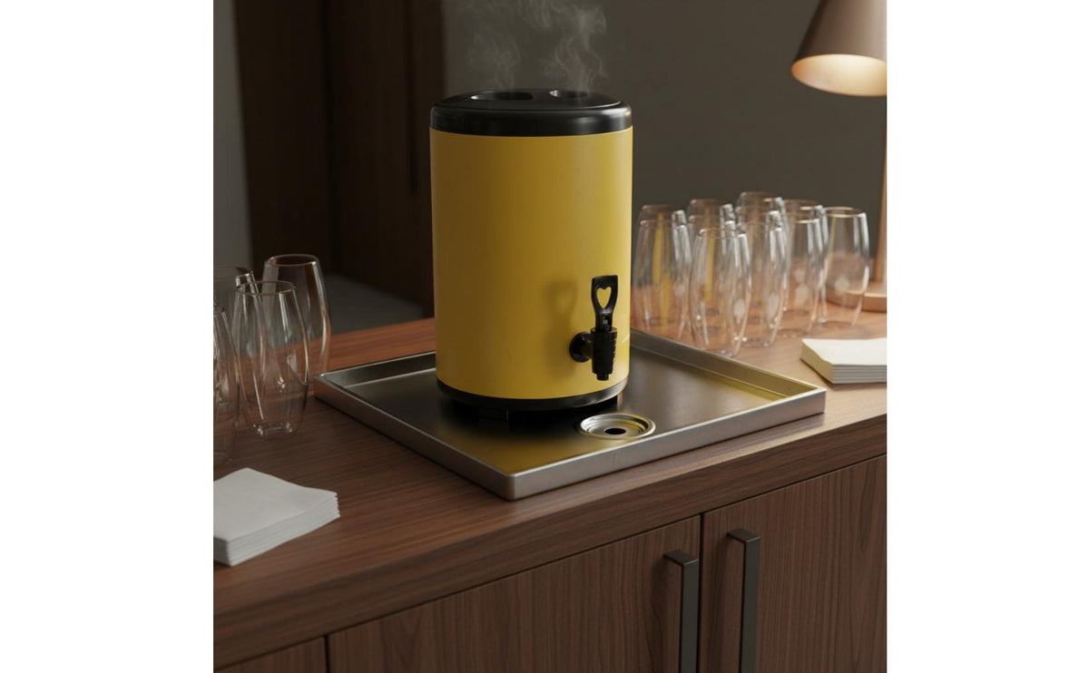 Milk Tea Container Large Capacity Insulated Beverage Dispenser Thermal Beverage Container Triple Section Insulation Professional