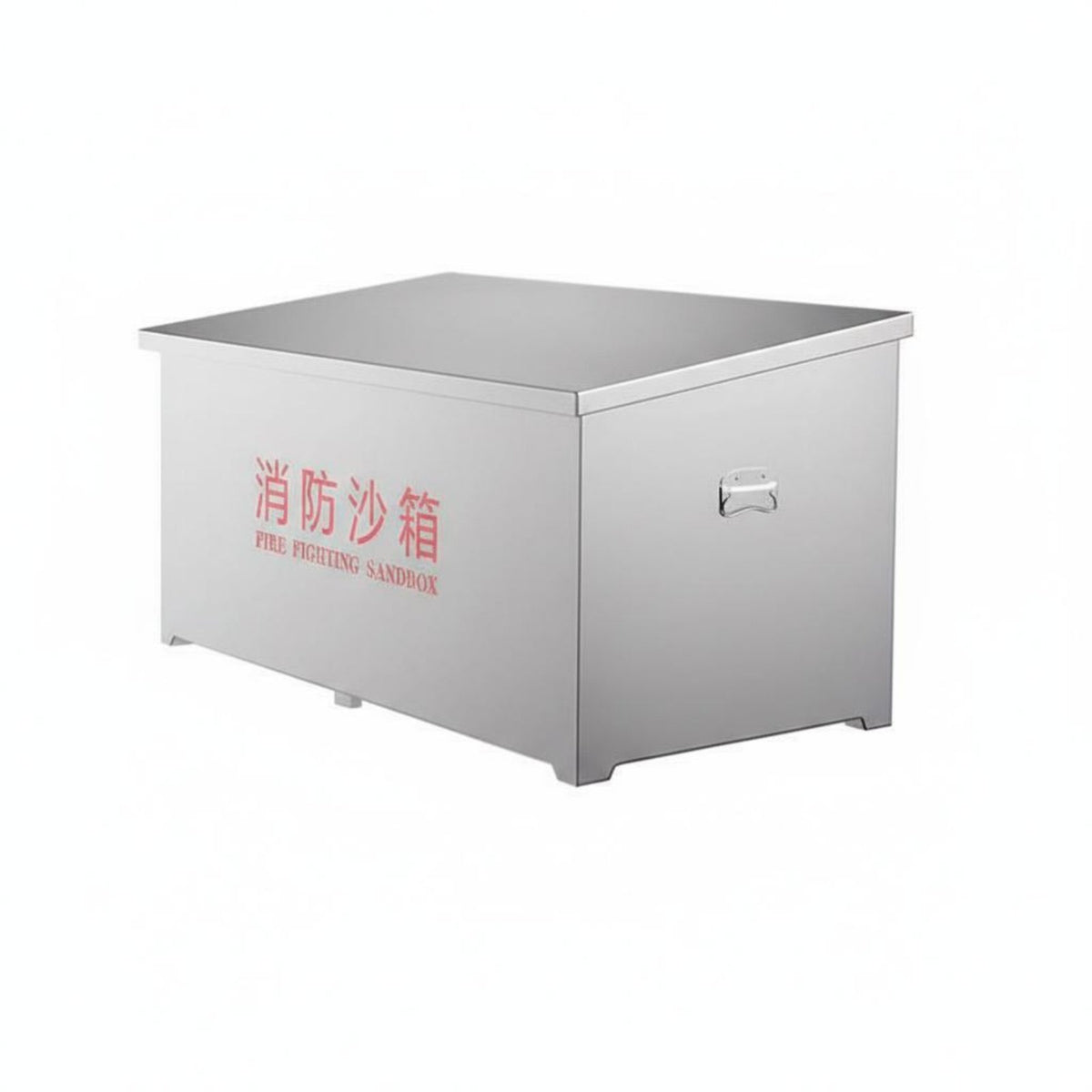Stainless Steel Sand Cabinet Customizable Text for Gas Stations, Industrial Site