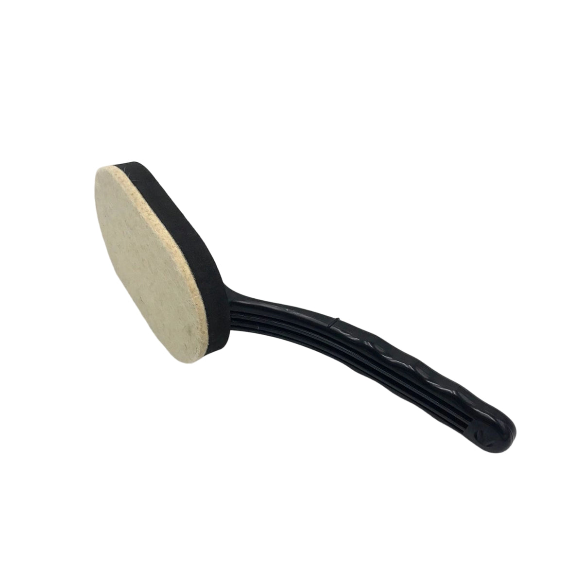 Easy-Grip Felt Pad Brush with Curved Handle Fresh Glass Polishing Brush for DIYers