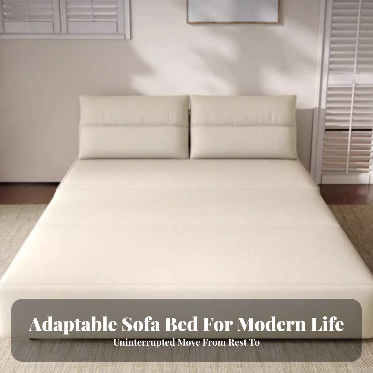Space-Saving Pull-extendable Sofa Bed 2-in-1 Design Pull-extendable Sleeper Loveseat doublePurpose transformable Couch Hidden Storage for Apartment Dwellers, Students, Homeowners, Small Spaces, Living Room, Office