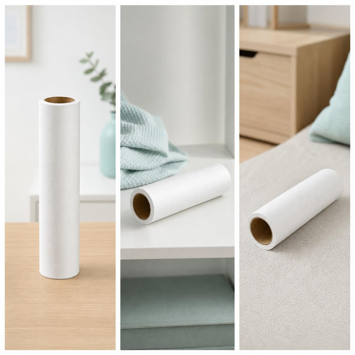 Lint Roller Refill Paper Tearable Dust Removal Clothes Pet Hair Remover Roller Brush Household Cleaning Tool