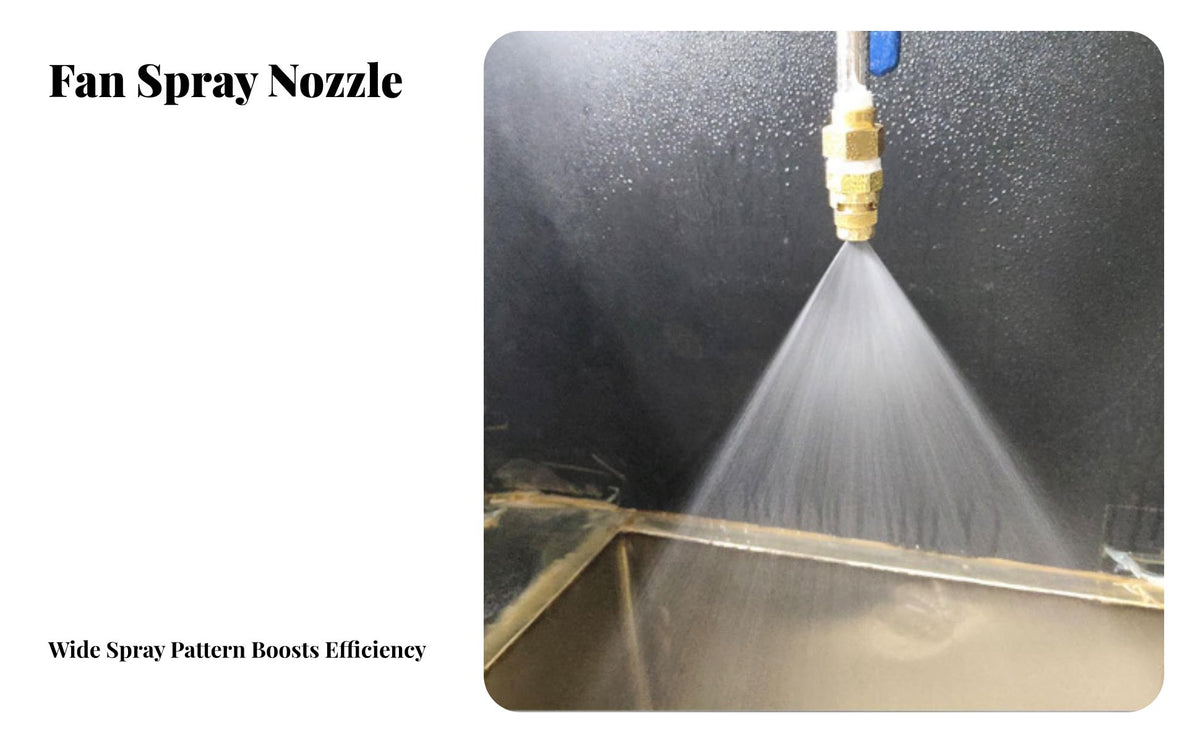 Fan Spray Nozzle Heavy Duty Brass Pressure Washer Tip Quick Release Nozzle for Commercial Users, Cooling Systems, Dust Suppression