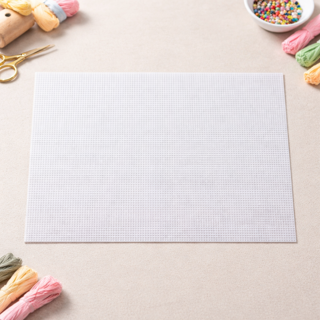 Plastic Canvas Mesh Sheets for DIY Embroidery, Beading, and Cross Stitch Projects