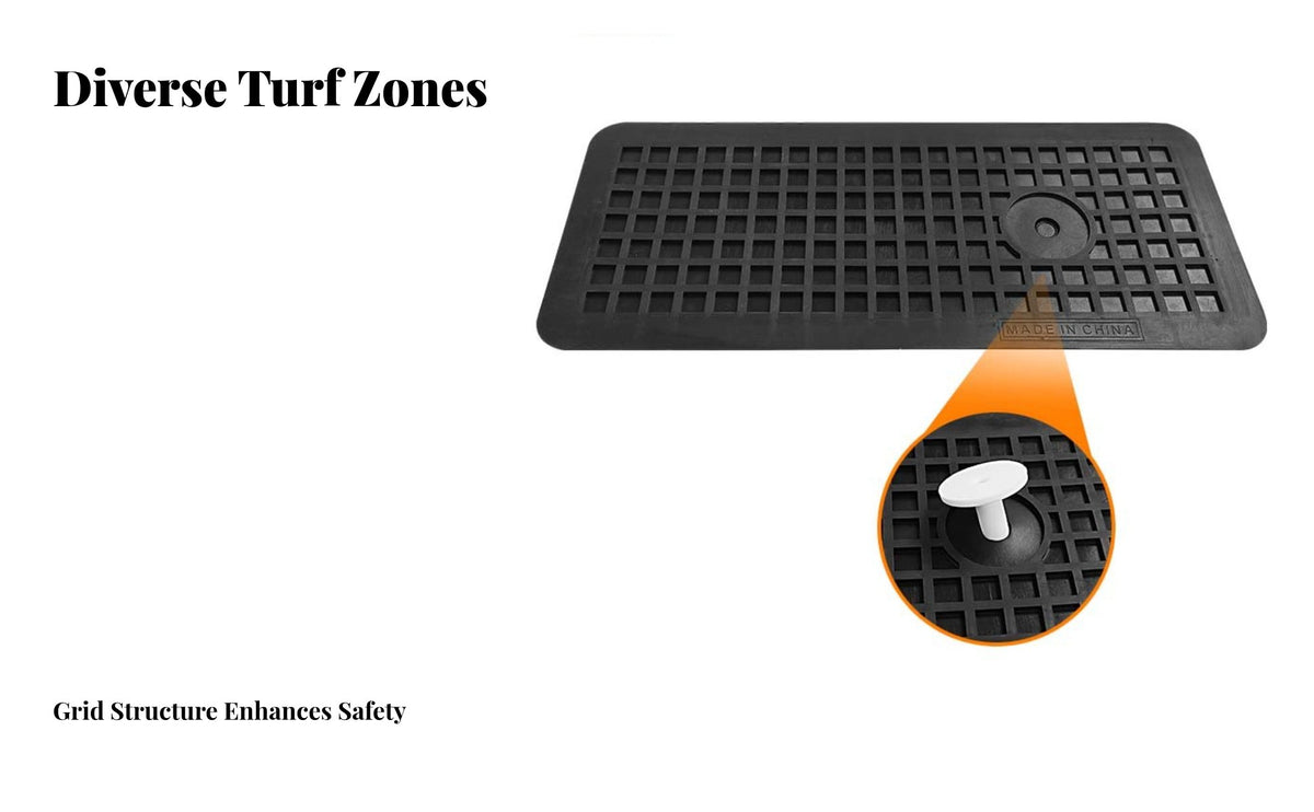 Tri-Turf Golf Mat Non-Slip Base Tri-Turf Practice Mat Multi-Surface Design Portable Golf Practice Pad for Golfers, Amateurs, Indoor, Backyard, Outdoor