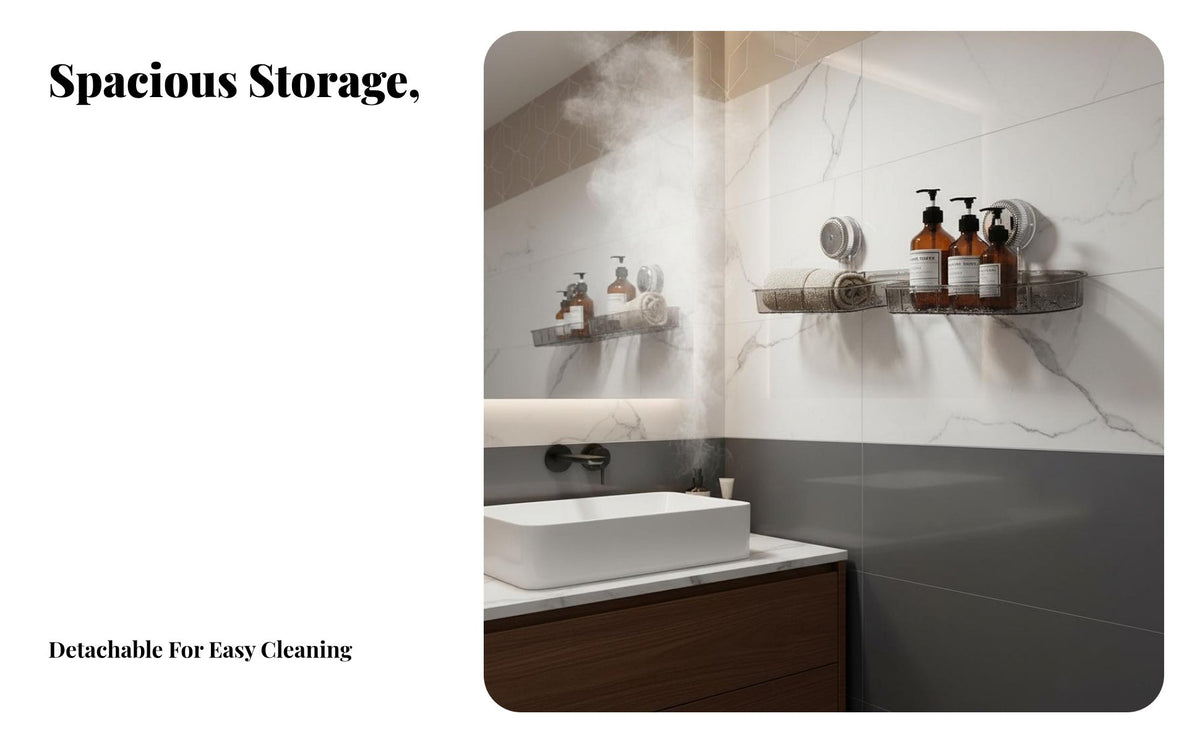 Suction Cup Faucet Shelf Waterproof Wall Mounted Faucet Rack Repositionable Drill Sink Organizer for Renters, Washroom, Washstand, Kitchen