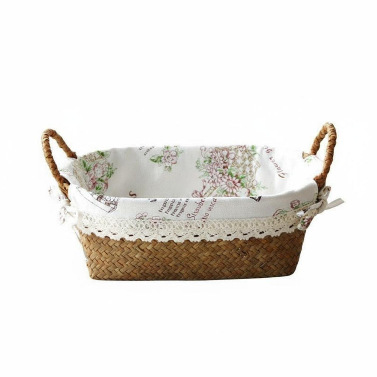 Woven container with Liner Handwoven Desktop Container adaptable for home users