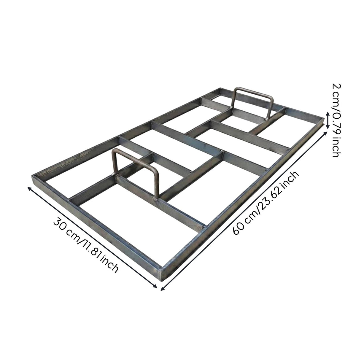 Stamped Pavement Form Reusable Metal & Cement Form Garden Walkway Former for Landscapers, Courtyard