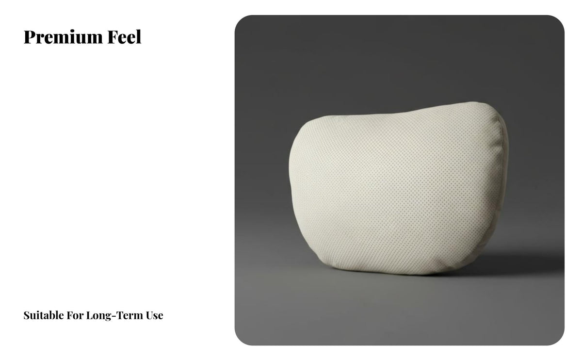 Car Headrest Pillow High-Performance Plant-Based Fiber Filling Suede Car Neck Pillow Automotive Headrest Pillow Er Flatten Nomic