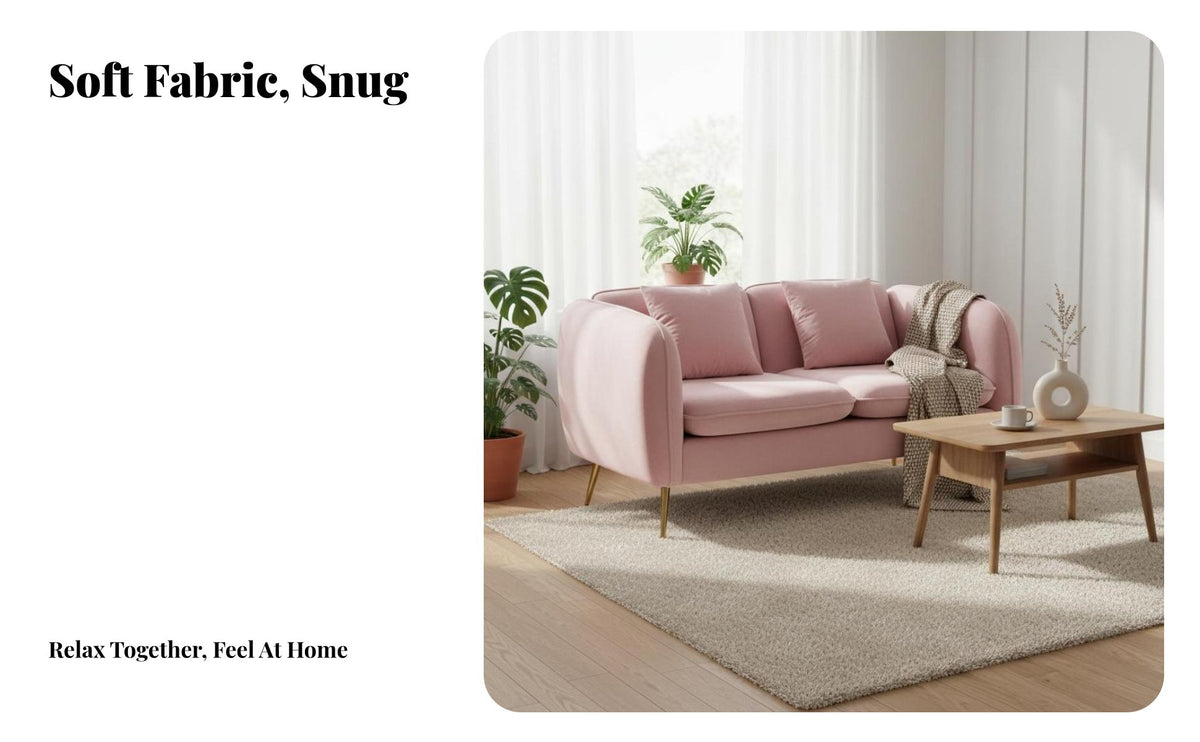 Removable and launderable slipcovers 3-Seater Couch Nordic design Upholstered 3-Person Settee Easy to Clean Sofa Minimalist Design for Apartment Dwellers, Small Families, Homeowners, Living Room, Lounge Area, Bedroom, Office