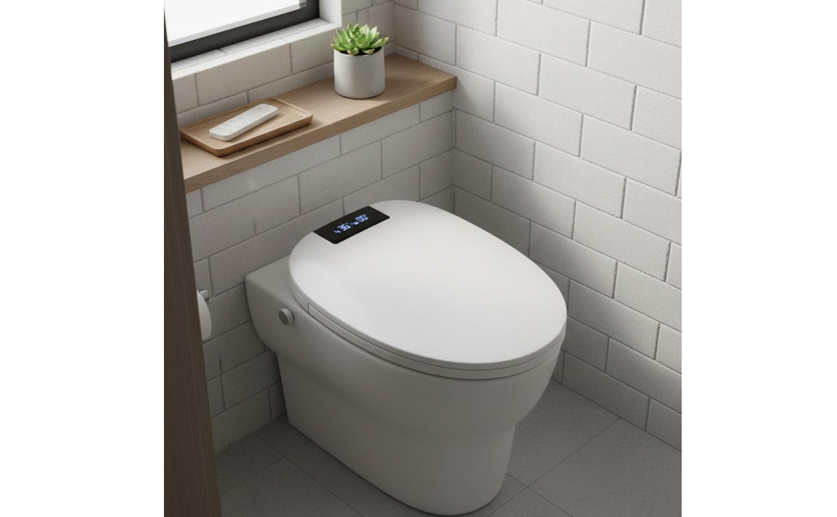 Toilet Seat Instant Water Heating Heated Toilet Seat with Bidet Adjustable Temperature