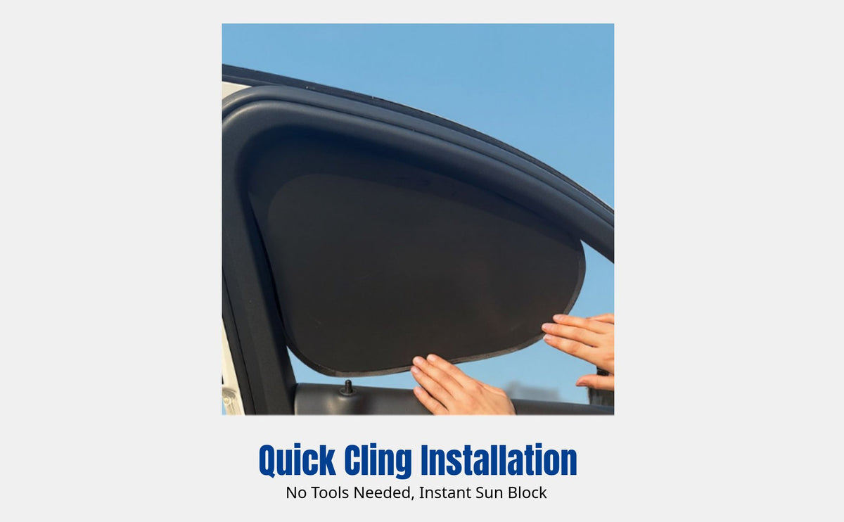 Car Window Tint Cling Film, Heat Insulation, Universal Side Window Curtain, Privacy Protection