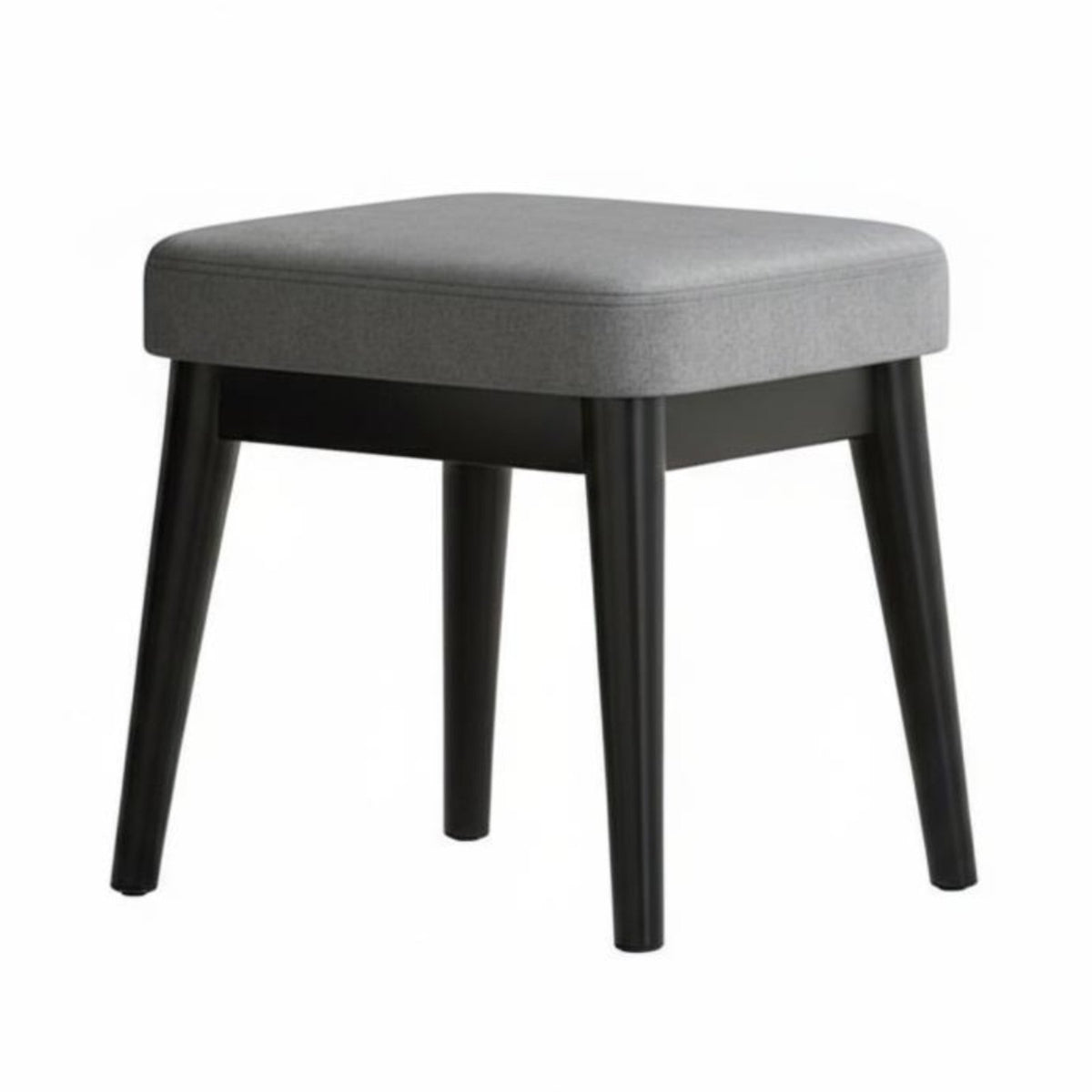 Stackable Upholstered Square Stool space-efficient Size Small Upholstered Stool protective layerded Top Footstool Space-Saving for Children, young children, Families, Living Room, Bedroom, Entryway