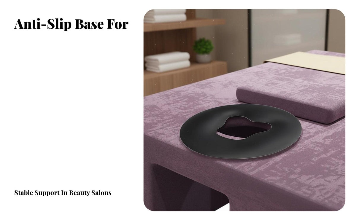 Silicone Face Down Pillow Comfortable U-Shaped Spa Pillow Easy to Clean U-Shaped Face Cradle for Estheticians, Clients, Beauty Salon, Home Use, Travel