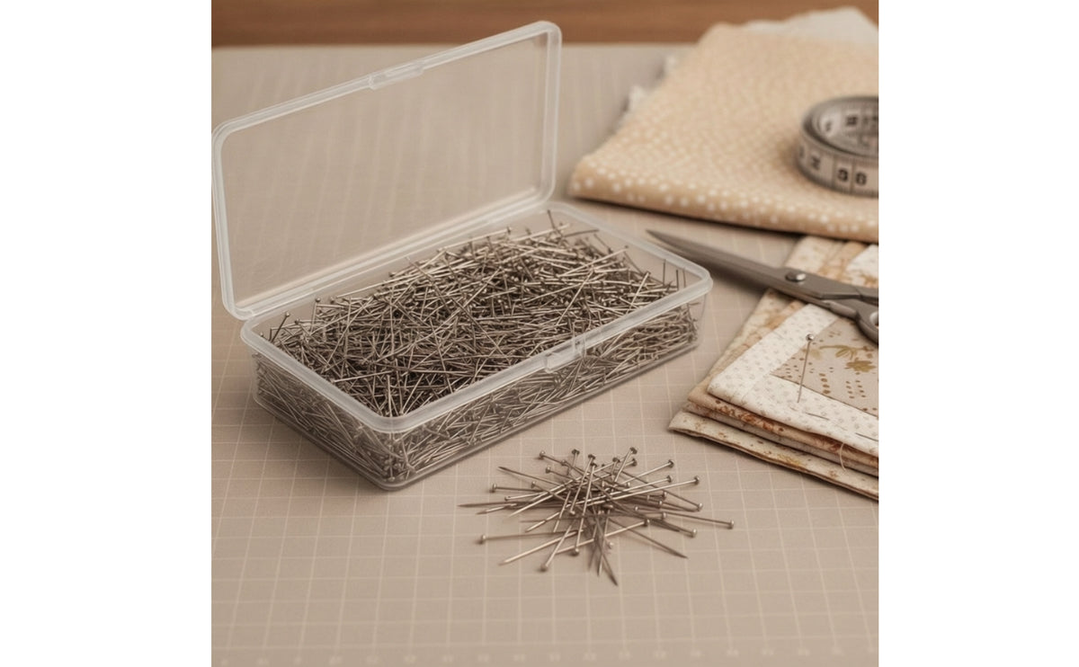 2400 Pieces Flat Head Straight Pins Sewing Pins Easy to Hold Fasteners for Quilters, Crafters, Crafting