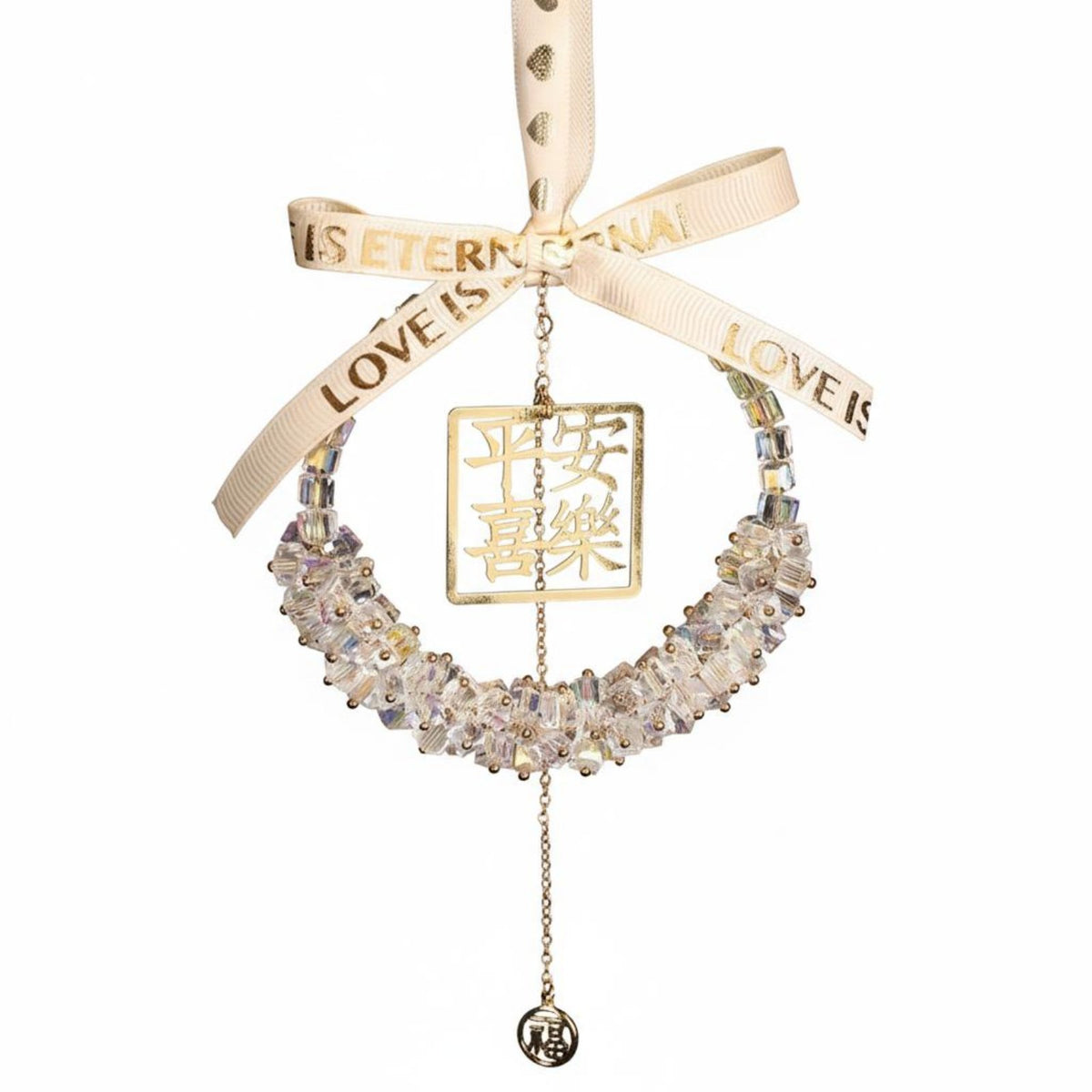 Sparkling Crystals Good Luck Car Charm Exquisite Design Good Luck Car Charm Easy to Hang for Gift Givers, Spirituality Enthusiasts