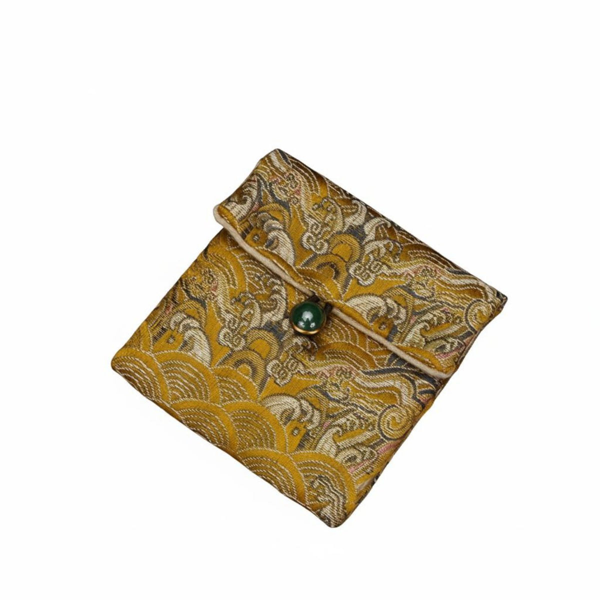 Elegant Design Embroidered Brocade Pouch Prevents Scratching Chinese Brocade Pouch Handmade for Collectors, Women, Weddings, Travel, Parties
