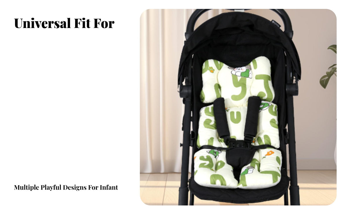 Pram Cushion Thickened Padding High Chair Pad Pure Material Universal Pram Liner for Newborns, Young Children, Travel, Outdoors, Home