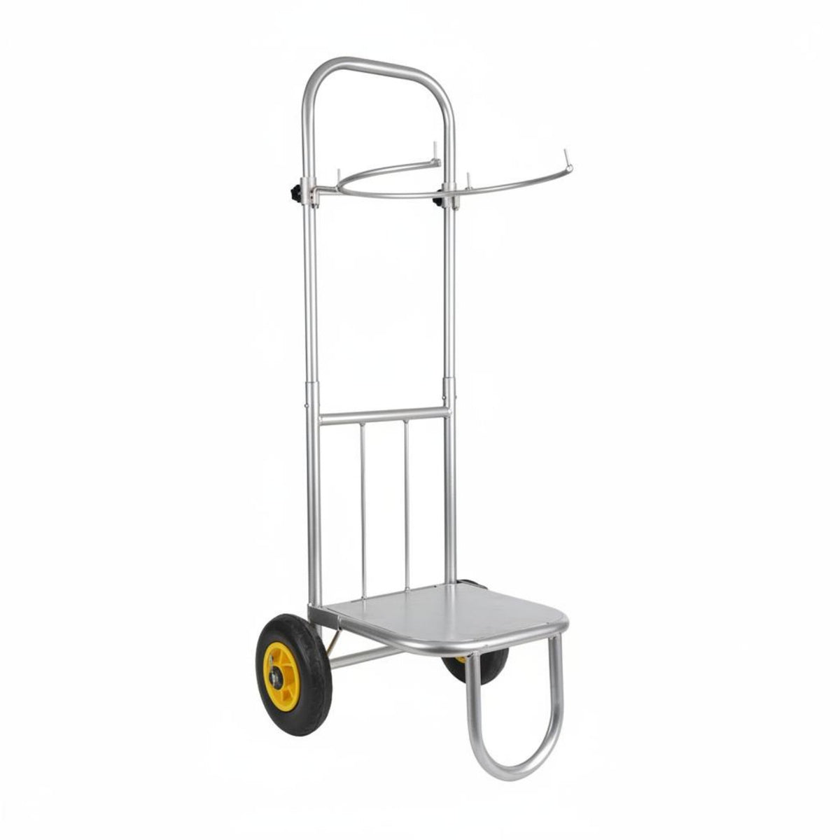 Solid Rubber Wheel Crop Bag Holder Trolley Heavy Duty Produce Collection Trolley Stable Base for Orchard