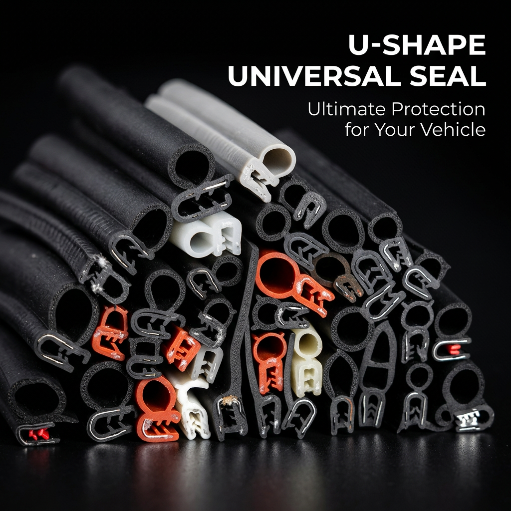 Wear Resistant Vehicle Door Seal, Steel Belt Composite Seal Strip, Steel Wire Reinforced Tape, Car Door Seal Noise Reduction