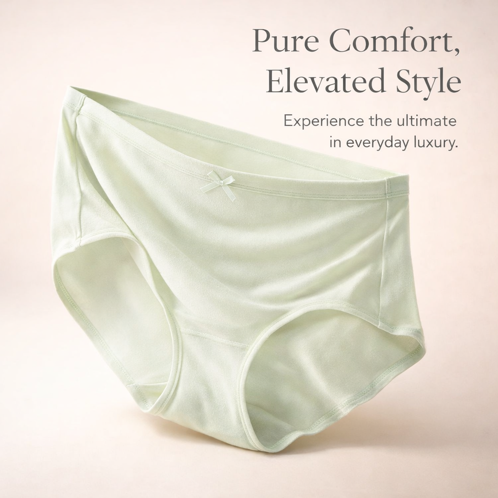Underwear Women High Waisted Knickers with Silk Gusset, Breathable Maternity for Ladies, Soft Comfort
